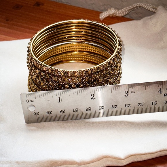 Rhinestone Bangle Bracelets - Picture 6 of 7